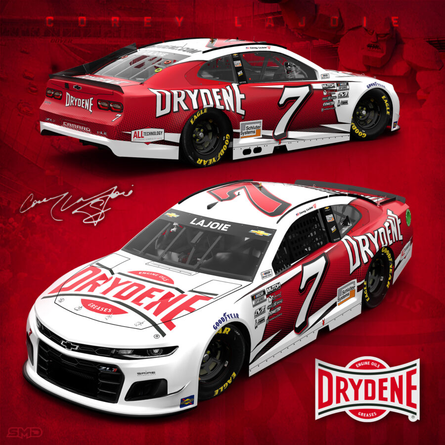 2021 NASCAR Cup Series Drydene Paint Scheme Design - Corey LaJoie (Dover)