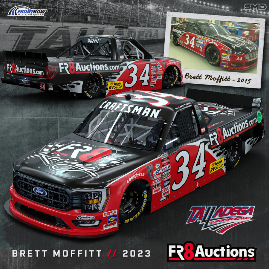2023 NASCAR Craftsman Truck Series Fr8Racing Paint Scheme - Brett Moffitt - Winner at Talladega