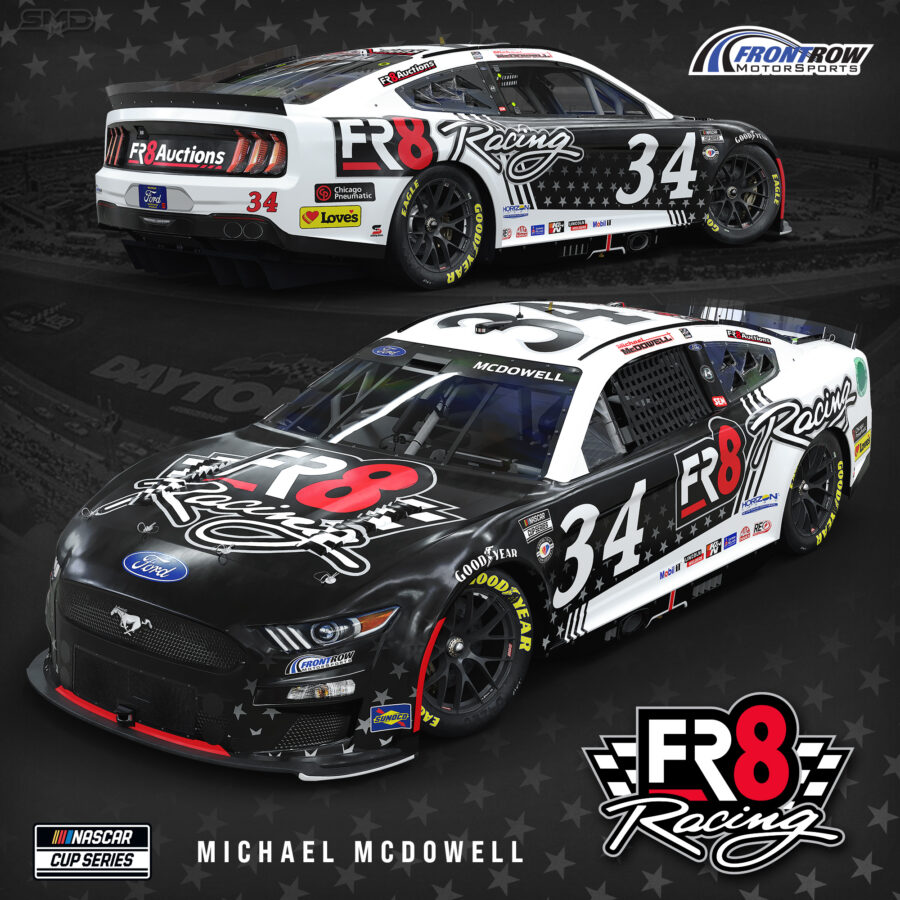 2023 NASCAR Cup Series Fr8Racing Paint Scheme Design - Michael McDowell