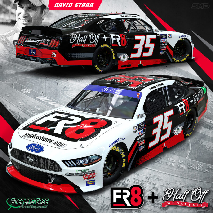 2023 NASCAR Xfinity Series Fr8Auctions/Half Off Paint Scheme Design - David Starr