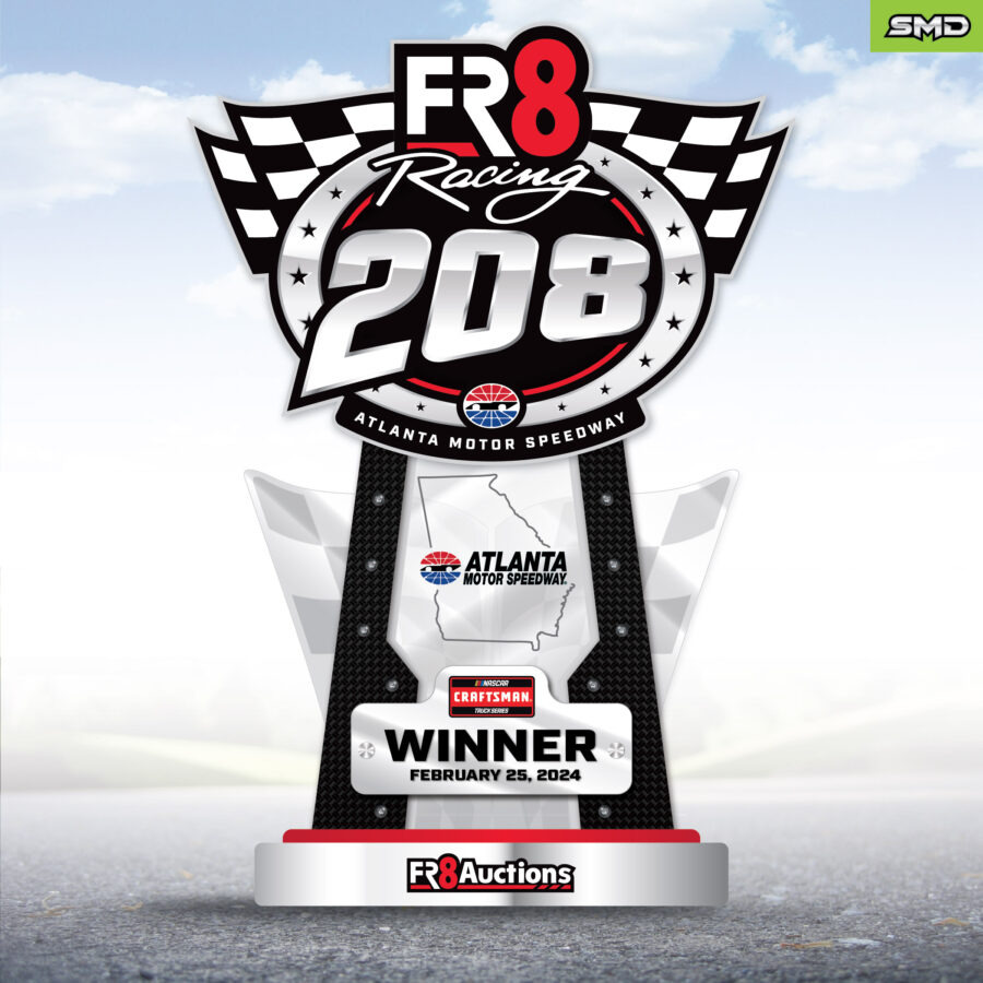 2023 NASCAR Craftsman Truck Series Fr8 Racing 208 Race Trophy Design - Atlanta